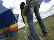 Two asian girls anals in the fields